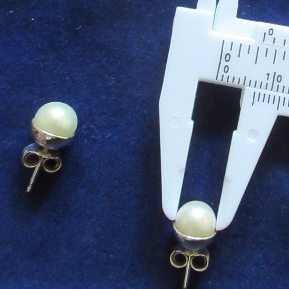 Pandora, Pearl Stud Earrings, 7mm, 925, Modern, Contemporary - Picture 10 of 11